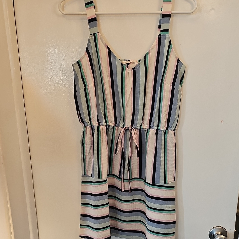 Striped Multicolor Mini Dress